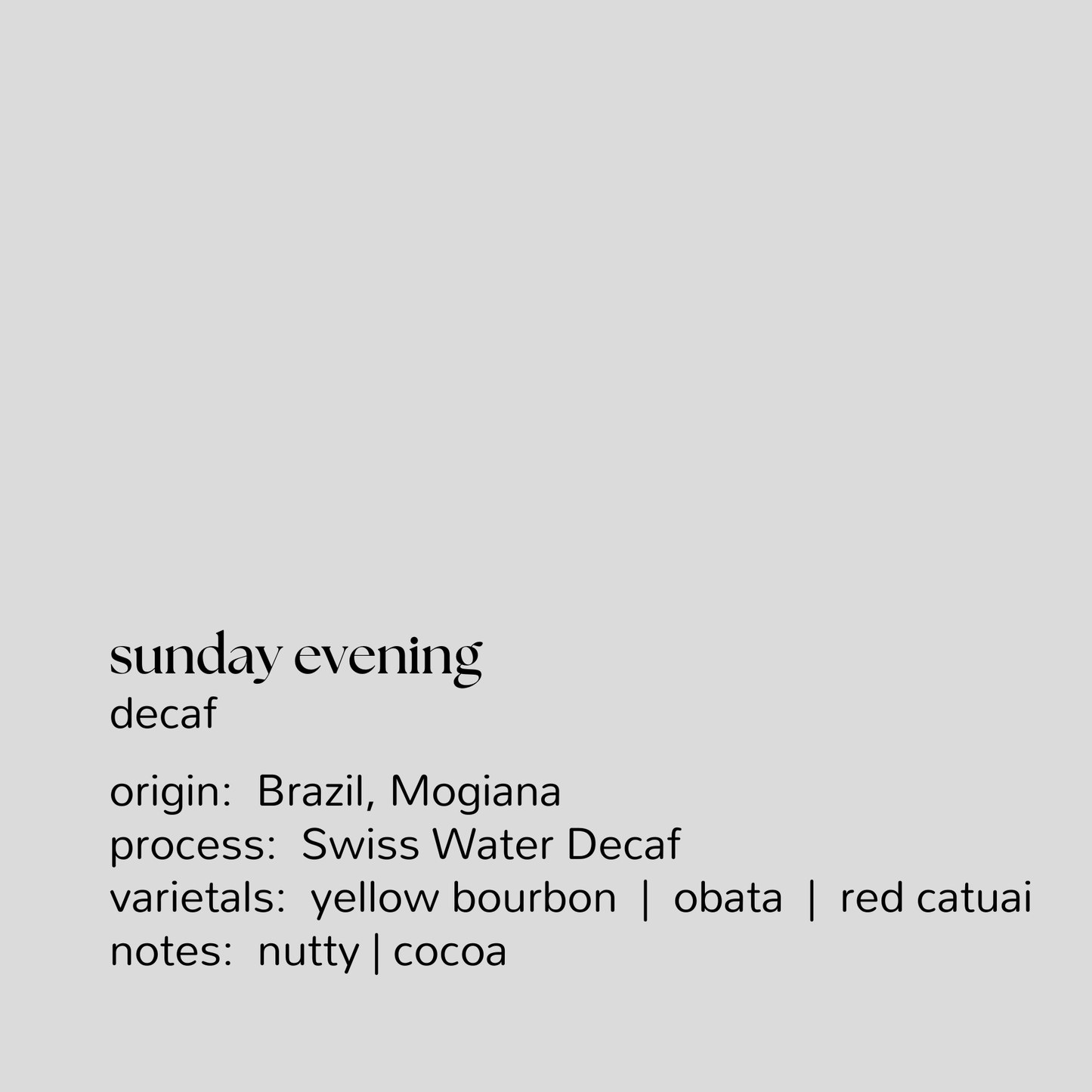 sunday evening
